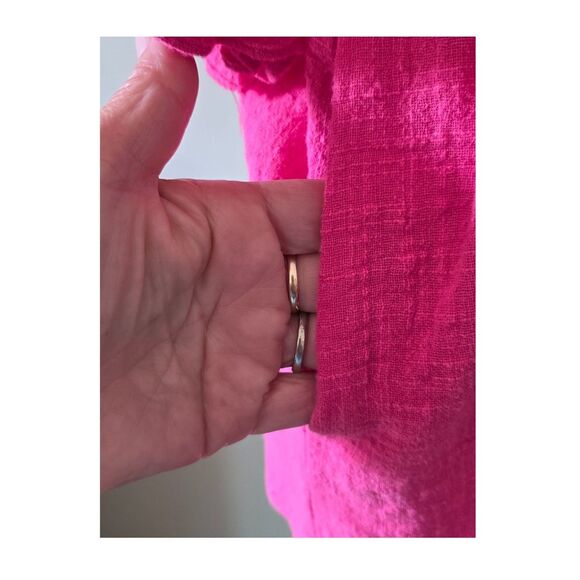 Davi & Dani Cover Swim Cover-up Boho Womens Barbie Pink Size M Beachy Coastal - Picture 3 of 5